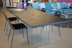 Tavolo Llt con piano in ecomalta Fiam italia in OFFERTA OUTLET