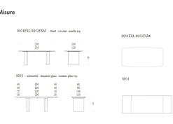 Tavolo Manhattan Tonin casa in OFFERTA OUTLET -30%
