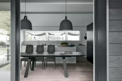 Tavolo Marte Collezione esclusiva in vetro Allungabile