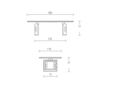 TAVOLO Md work Luxury italia nabuk e marmo SCONTATO a PREZZI OUTLET