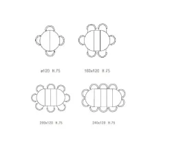 TAVOLO Md work Tavolo rotondo allungabile cemento SCONTATO a PREZZI OUTLET