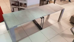 Tavolo Micro beton Ozzio in legno Allungabile