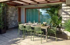 Tavolo modello Rio 210 ext a 280 piano resina per l'esterno Nardi a prezzo scontato