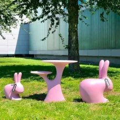 Tavolo modello Tavolo albero del coniglio verde balsamico da giardino Qeeboo a prezzo Outlet