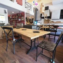 Tavolo Outlet etnico Tavolo singer ghisa e lagno massello in offerta PREZZI OUTLET