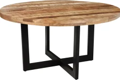 TAVOLO Outlet etnico Tavolo industrial tondo detroit SCONTATO a PREZZI OUTLET