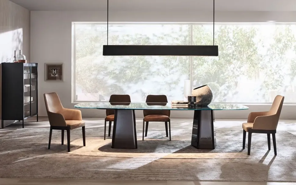 Tavolo ovale in legno Mayfair di Molteni & c in Offerta Outlet