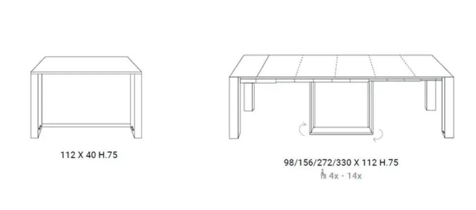 TAVOLO Ozzio A3 SCONTATO a PREZZI OUTLET