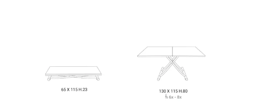 TAVOLO Ozzio Mondial SCONTATO a PREZZI OUTLET affrettati