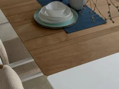 Tavolo per l'esterno modello Domino da 160/215 teak/bianco Talenti con forte sconto