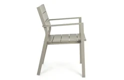 Tavolo per l'esterno Tavolo skipper tortora con 6 poltroncine shark tortora Bizzotto a prezzo scontato