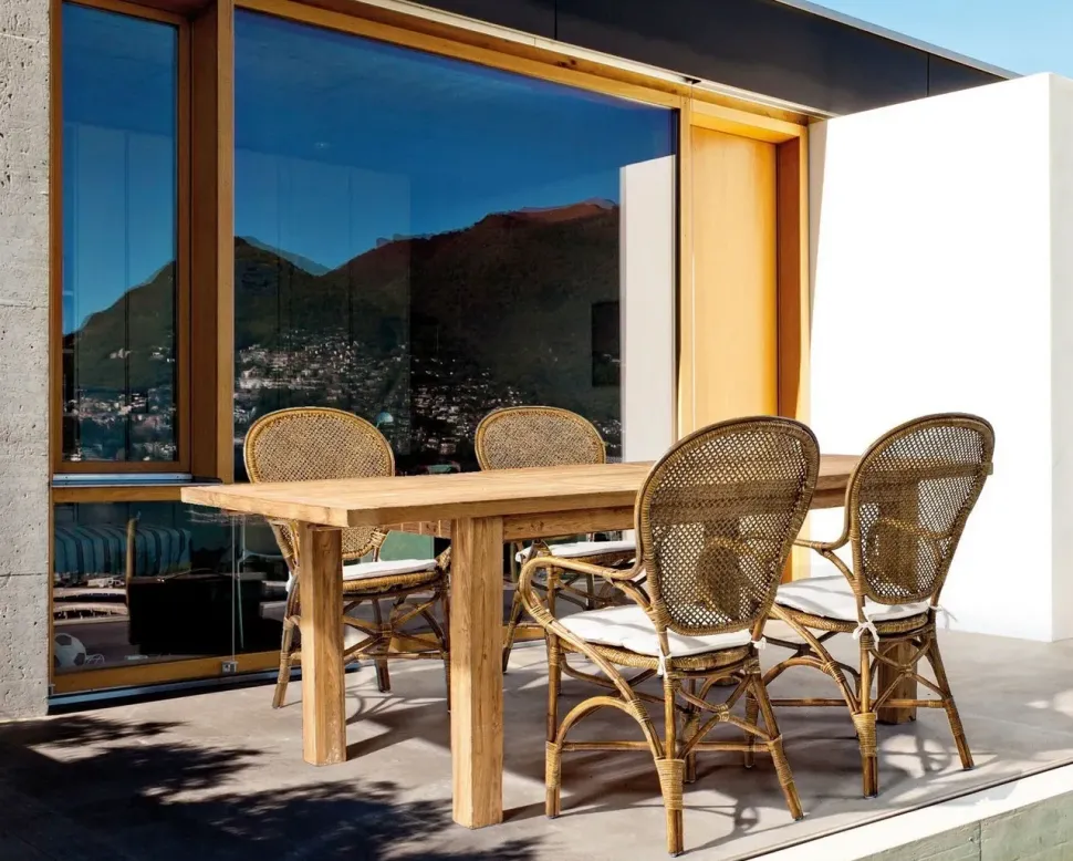 Tavolo per l'esterno Tavolo allungabile bounty Outlet etnico a prezzo ribassato