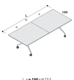Tavolo Piego Las mobili in legno Pieghevole scontato 30%