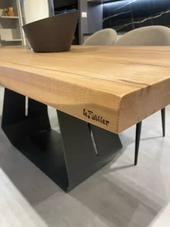 Tavolo quadrato in legno Tavolo bangkok di Le fablier in Offerta Outlet