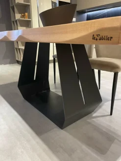 Tavolo quadrato in legno Tavolo bangkok di Le fablier in Offerta Outlet