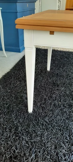 Tavolo quadrato in legno Modello quadrifogli di Mobilificio bellutti in Offerta Outlet