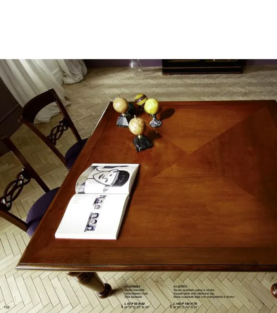 Tavolo quadrato Ot511 Parlani scontato del 60%