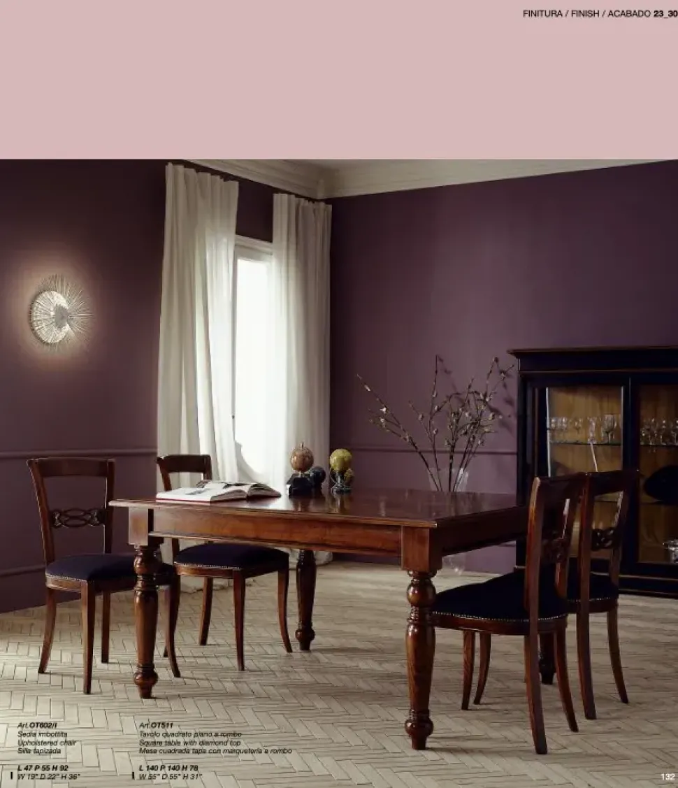 Tavolo quadrato Ot511 Parlani scontato del 60%