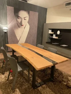 Tavolo Resina le trasparenze  Conarte in legno Fisso scontato 53%