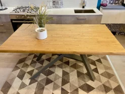 Tavolo rettangolare a cavalletto Walking groove Fgf scontato