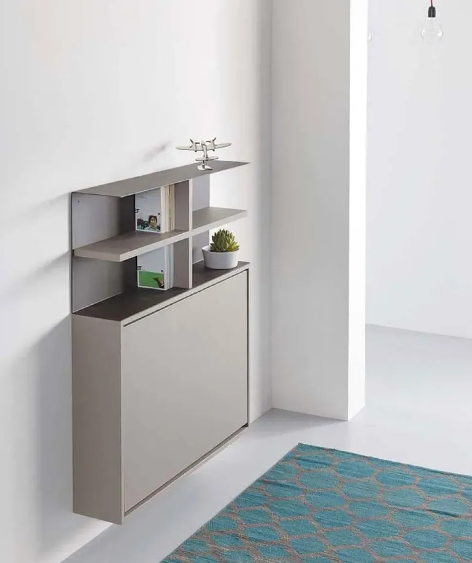 Tavolo rettangolare a penisola Bureau + 3 sedie zeta Pezzani scontato