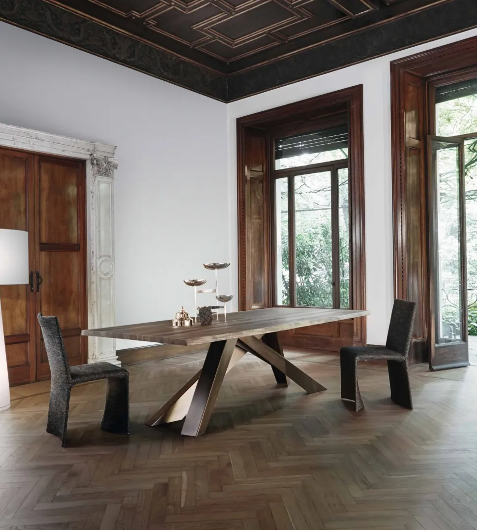 Tavolo rettangolare con basamento centrale Big table Bonaldo scontato