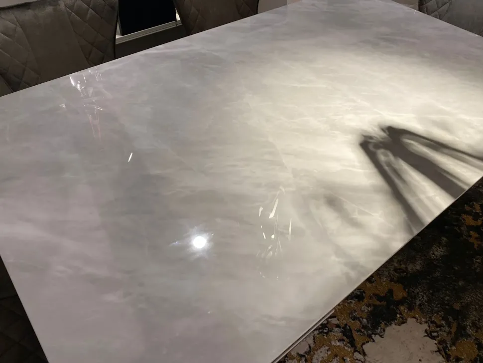 Tavolo rettangolare D9196 in ceramica. Collezione esclusiva. Offerta Outlet.