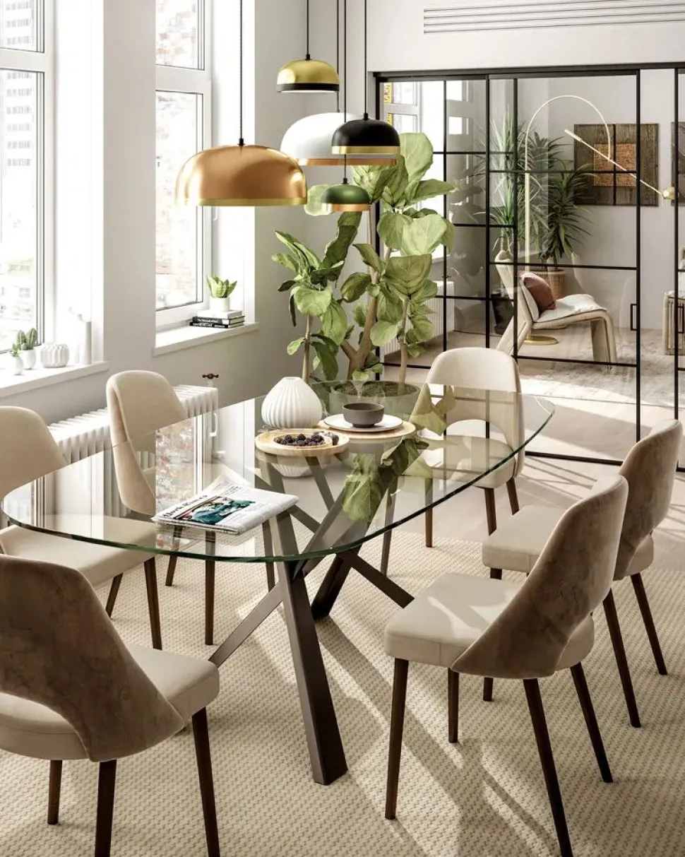 Tavolo rettangolare Diago Ozzio scontato del 30%