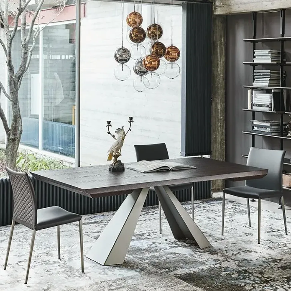 Tavolo rettangolare Eliot wood drive Cattelan italia scontato del 40%