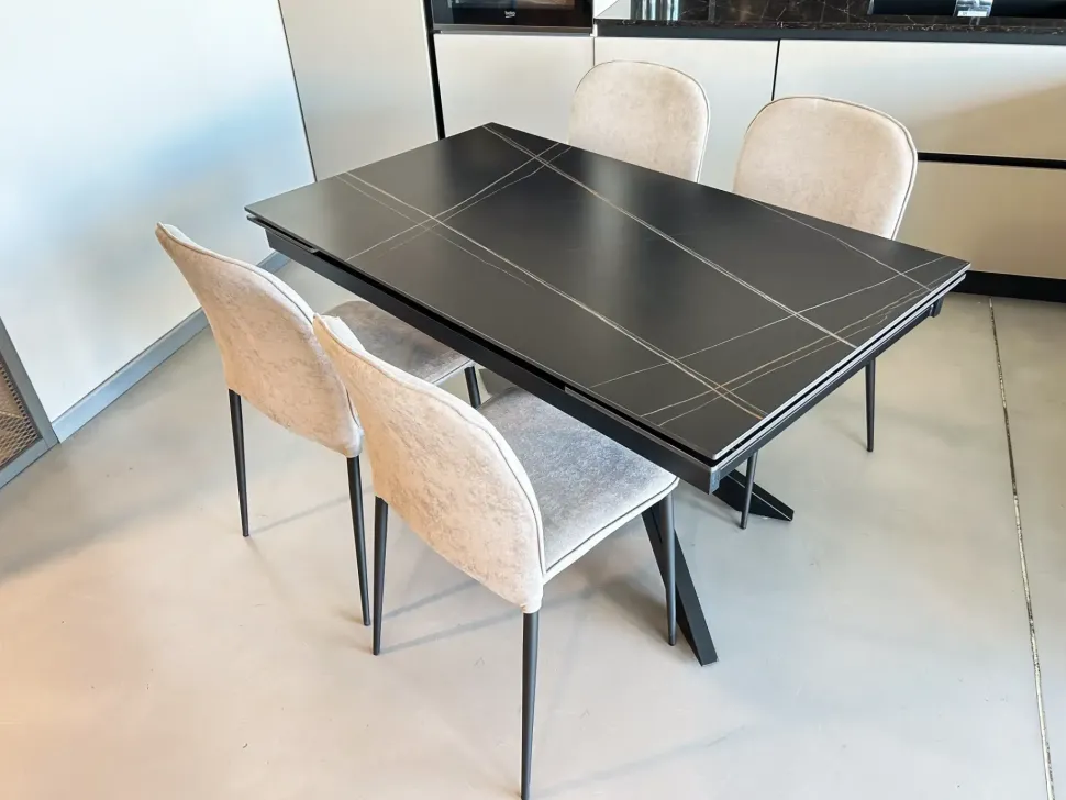 Tavolo rettangolare in ceramica Tavolo allungabile di Stones in Offerta Outlet