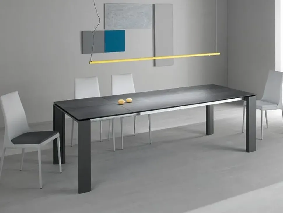 Tavolo rettangolare in ceramica Keram di Compar in Offerta Outlet