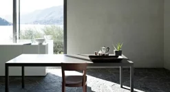 Tavolo rettangolare in laccato Sosia Lema in Offerta Outlet