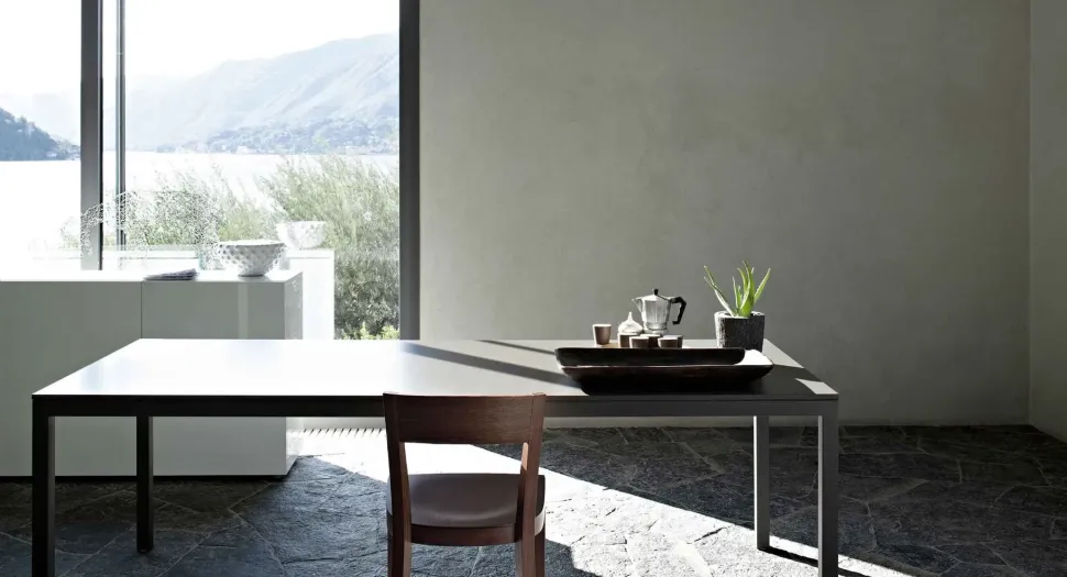 Tavolo rettangolare in laccato Sosia Lema in Offerta Outlet