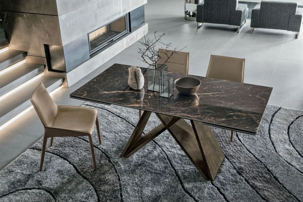 Tavolo rettangolare in laminato Delta di Collezione esclusiva in Offerta Outlet