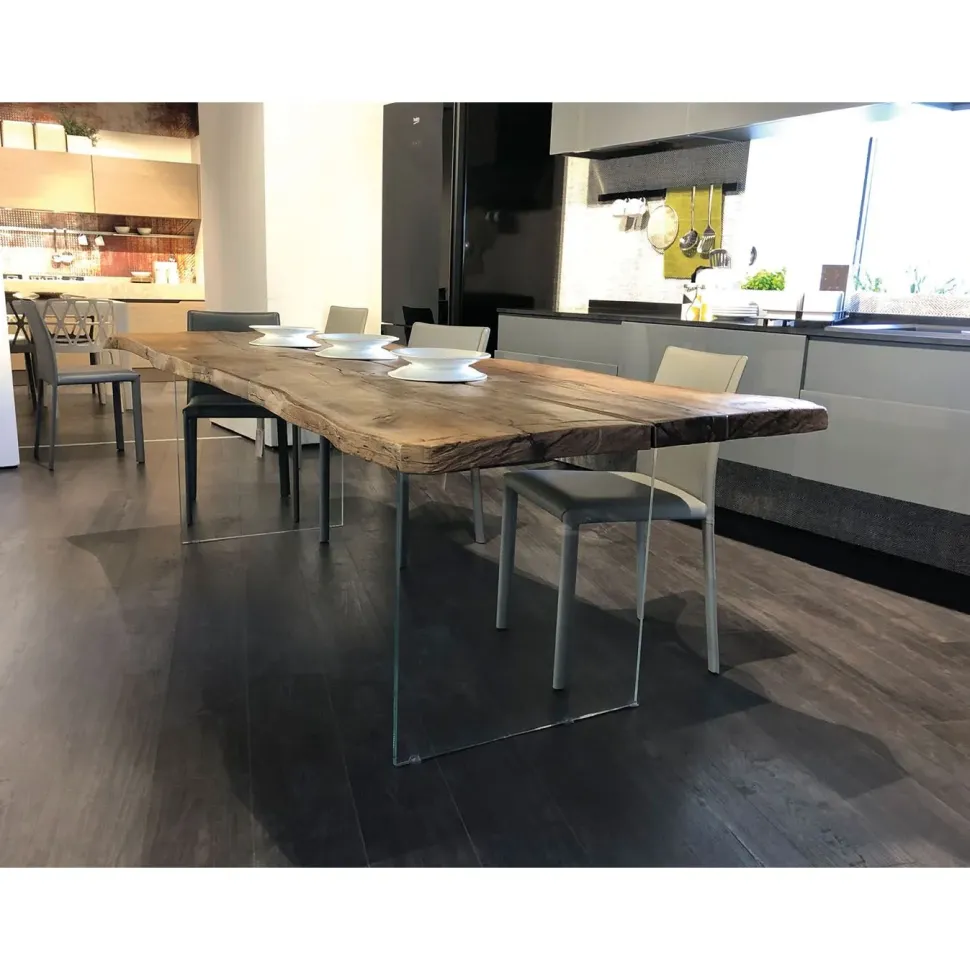 Tavolo rettangolare in legno Tavolobello wood Artigianale in Offerta Outlet