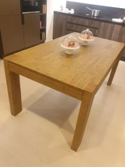 Tavolo rettangolare in legno Mood Fgf mobili in Offerta Outlet