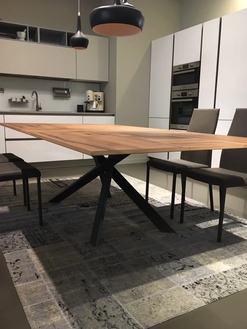 Tavolo rettangolare in legno 4x4 di Ozzio in Offerta Outlet