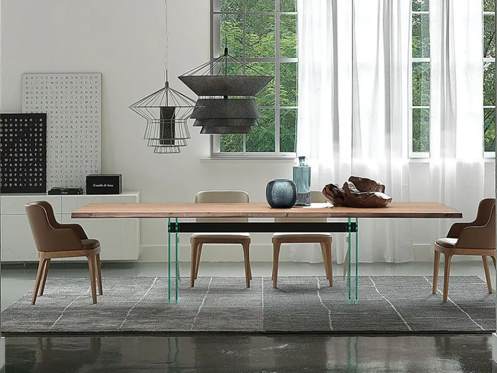 Tavolo rettangolare in legno Ikon di Cattelan italia in Offerta Outlet