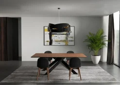 Tavolo rettangolare in legno 8054 di Giessegi in Offerta Outlet