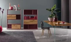 Tavolo rettangolare in legno Manhattan di Devina nais in Offerta Outlet