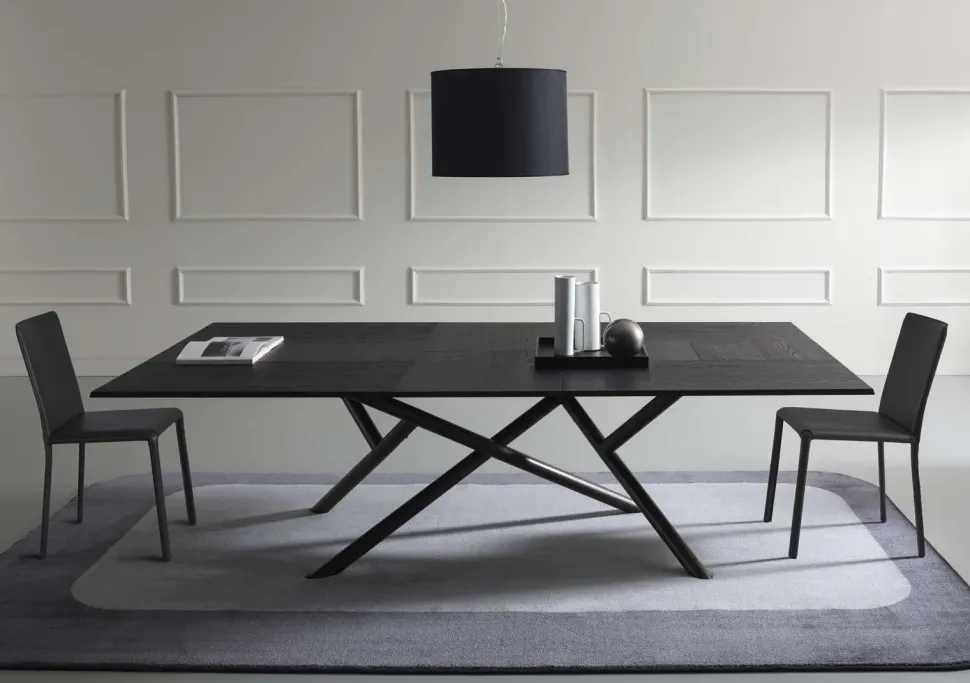 Tavolo rettangolare in legno Random di Ozzio in Offerta Outlet