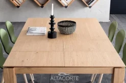 Tavolo rettangolare in legno Santiago di Alta corte in Offerta Outlet