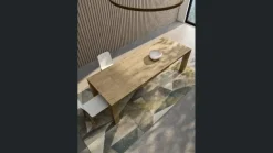 Tavolo rettangolare in legno Acheo di Fratelli mirandola in Offerta Outlet