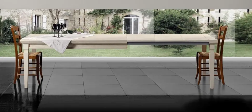 Tavolo rettangolare in legno Giotto di Pizzolato in Offerta Outlet