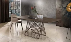 Tavolo rettangolare in metallo Filo di Maxhome in Offerta Outlet