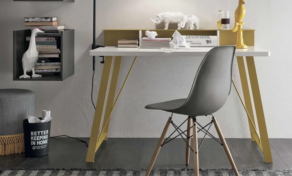 Tavolo rettangolare in metallo Atlante di Tomasella in Offerta Outlet