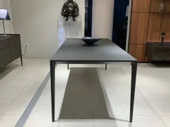 Tavolo rettangolare in vetro Long island di Rimadesio in Offerta Outlet