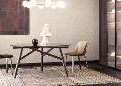 Tavolo rettangolare in vetro Maestro di Pianca in Offerta Outlet