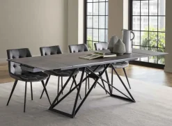 Tavolo rettangolare in vetro Architrave La seggiola in Offerta Outlet