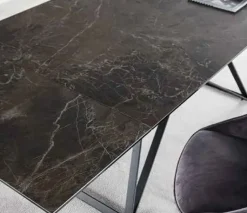 Tavolo rettangolare in vetro Architrave La seggiola in Offerta Outlet